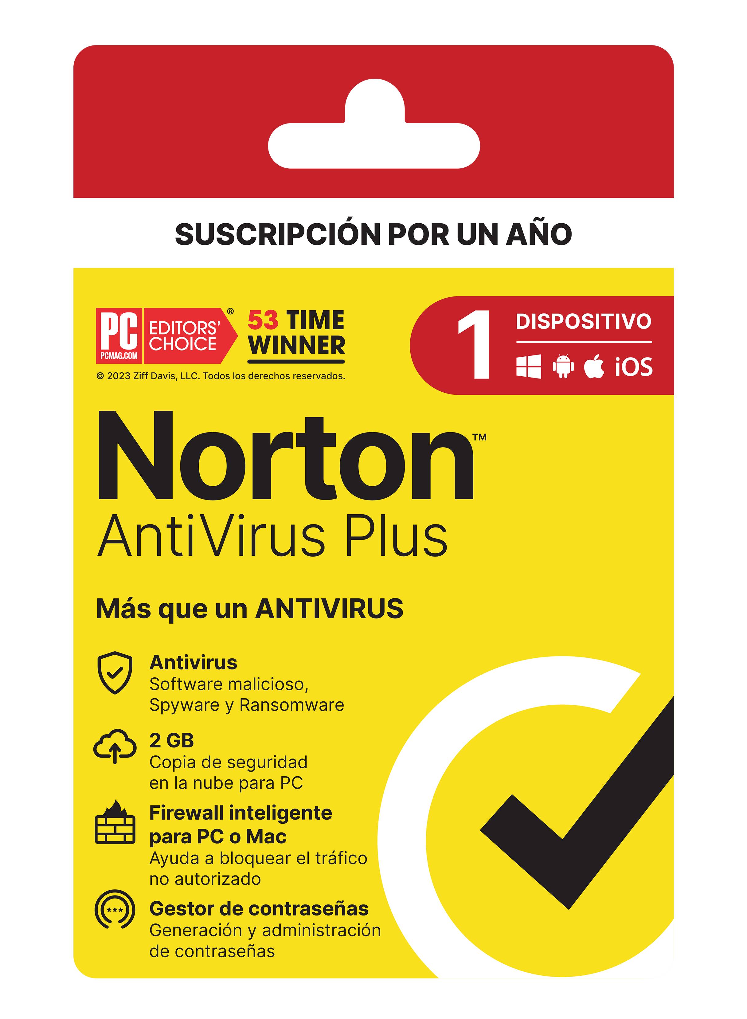 NORTON ANTIVIRUS PLUS 1D 1A 21443389 - NORTON ANTIVIRUS PLUS 1D 1A 21443389 -